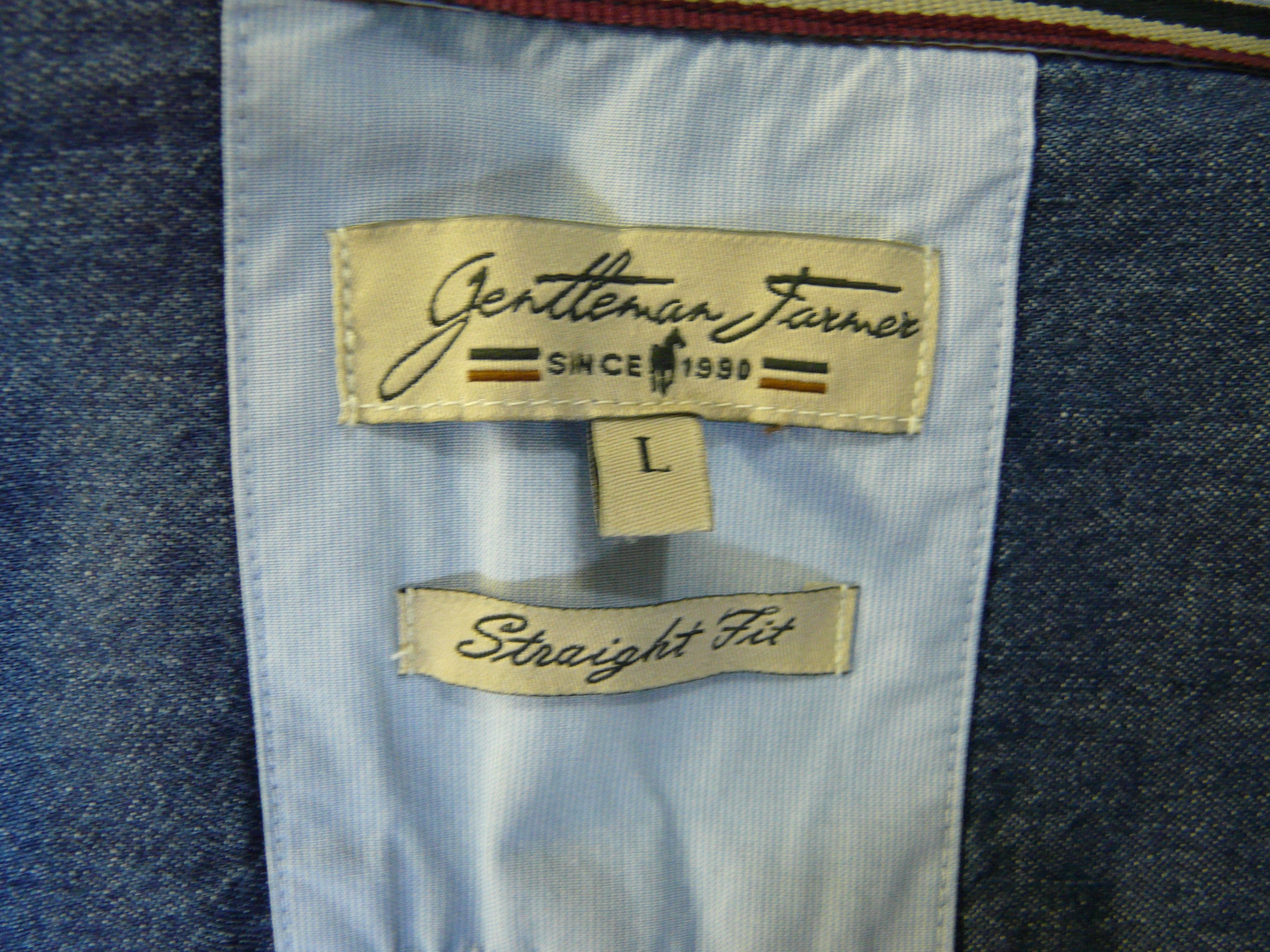 Voir photo 6 de HO14 - Chemise en jean - Gentleman Farmer - Taille L HO14 - Chemise en jean - Gentleman Farmer - Taille L Bon état reconditionné photo 6