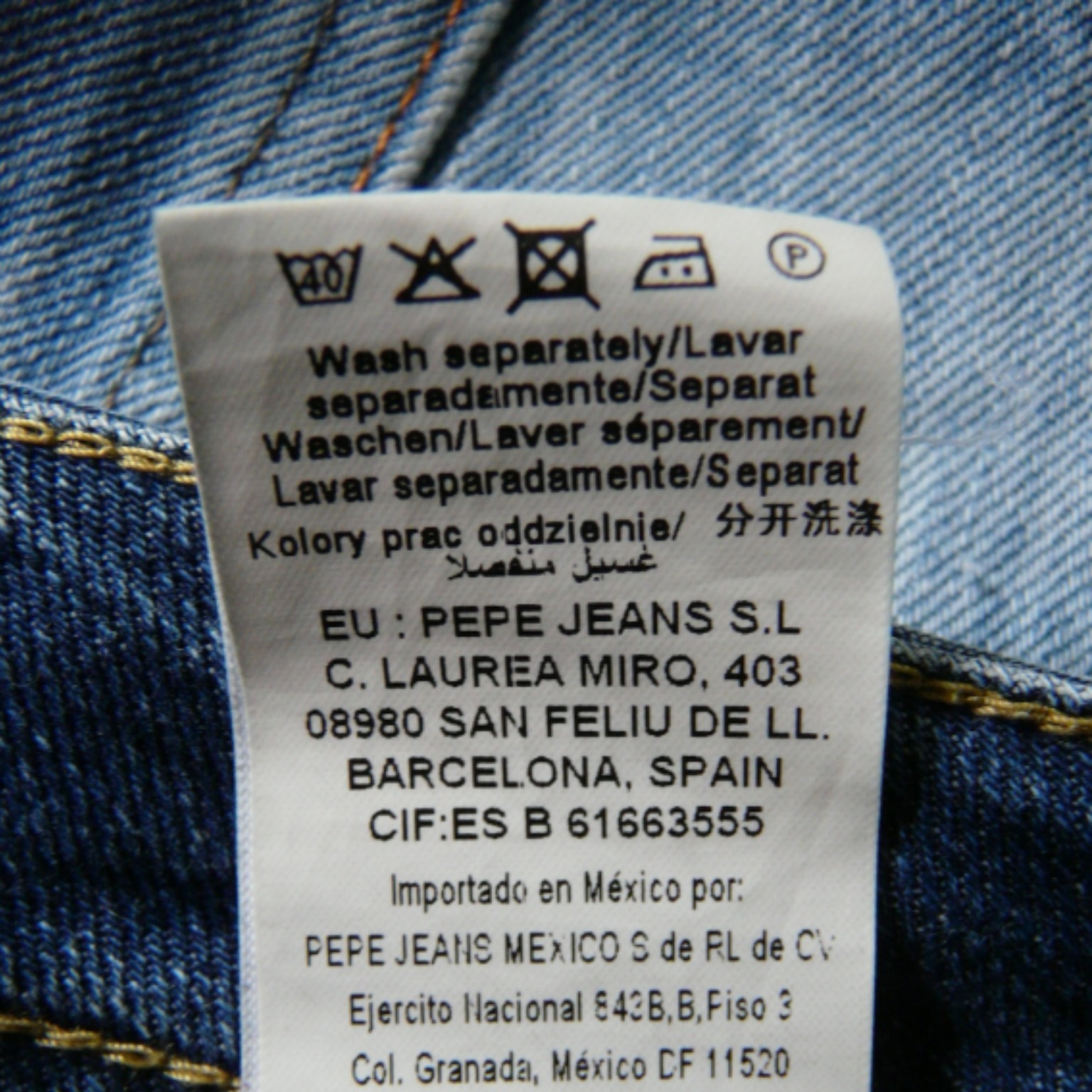 Voir photo 10 de HO9 - Jean délavé - Pepe Jeans - Taille 36/38 HO9 - Jean délavé - Pepe Jeans - Taille 36/38 Bon état reconditionné photo 10