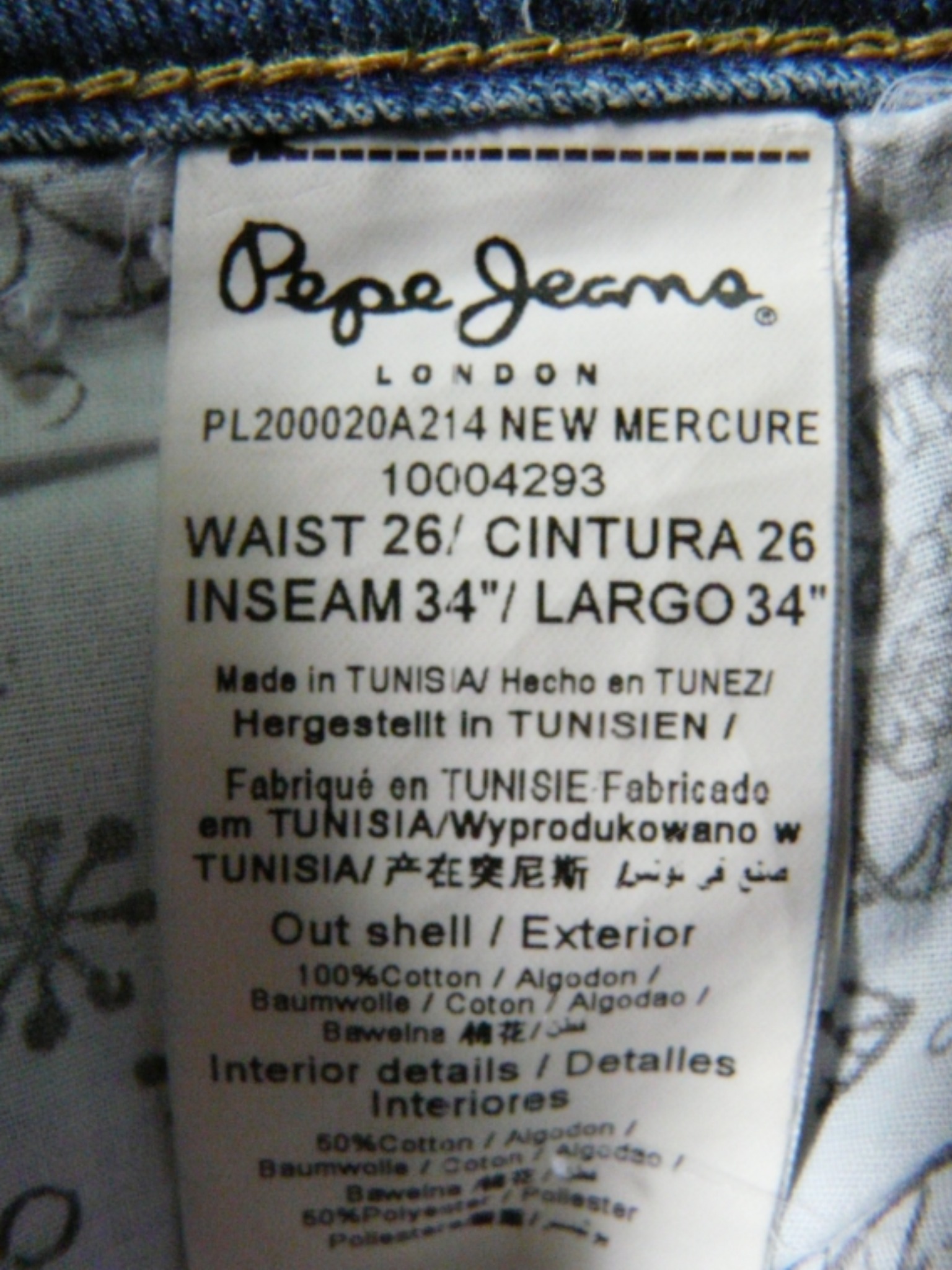 Voir photo 11 de HO9 - Jean délavé - Pepe Jeans - Taille 36/38 HO9 - Jean délavé - Pepe Jeans - Taille 36/38 Bon état reconditionné photo 11