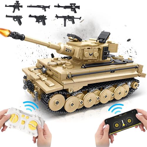 HOGOKIDS Véhicule RC Tank télécommandé Blocs de construction techniques 993PCS Contrôle Télécommande ou APP 20M Échelle 1:32 en ABS État correct - 13,75 € HOGOKIDS Véhicule RC Tank télécommandé Blocs de construction techniques 993PCS Contrôle Télécommande ou APP 20M Échelle 1:32 en ABS État correct reconditionné disponible sur Fnac