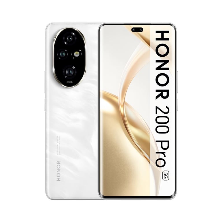 Honor 200 Pro (5G) 512 Go, Blanc - Bon état Bon état Honor reconditionné disponible sur Pixmania