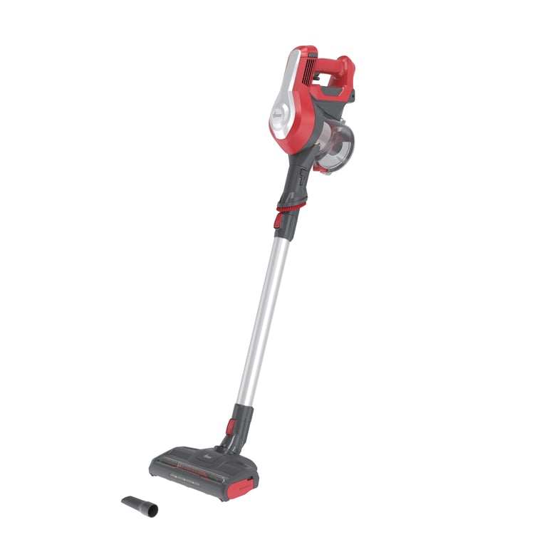 Hoover HF122RH 011 Aspirateur balai Batterie Sec Tissu Sans sac 0,9 L 170 W Rouge, Argent - Bon état Bon état Hoover reconditionné disponible sur Pixmania