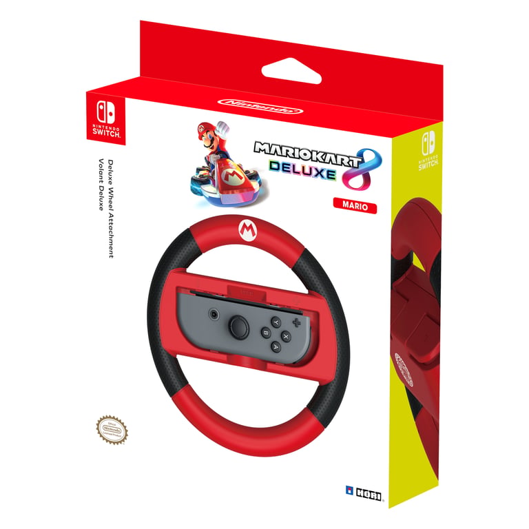 Hori Mario Kart 8 Deluxe Racing Wheel Mario, Nintendo Switch Roue de course - Excellent état Parfait état N/A reconditionné disponible sur Pixmania