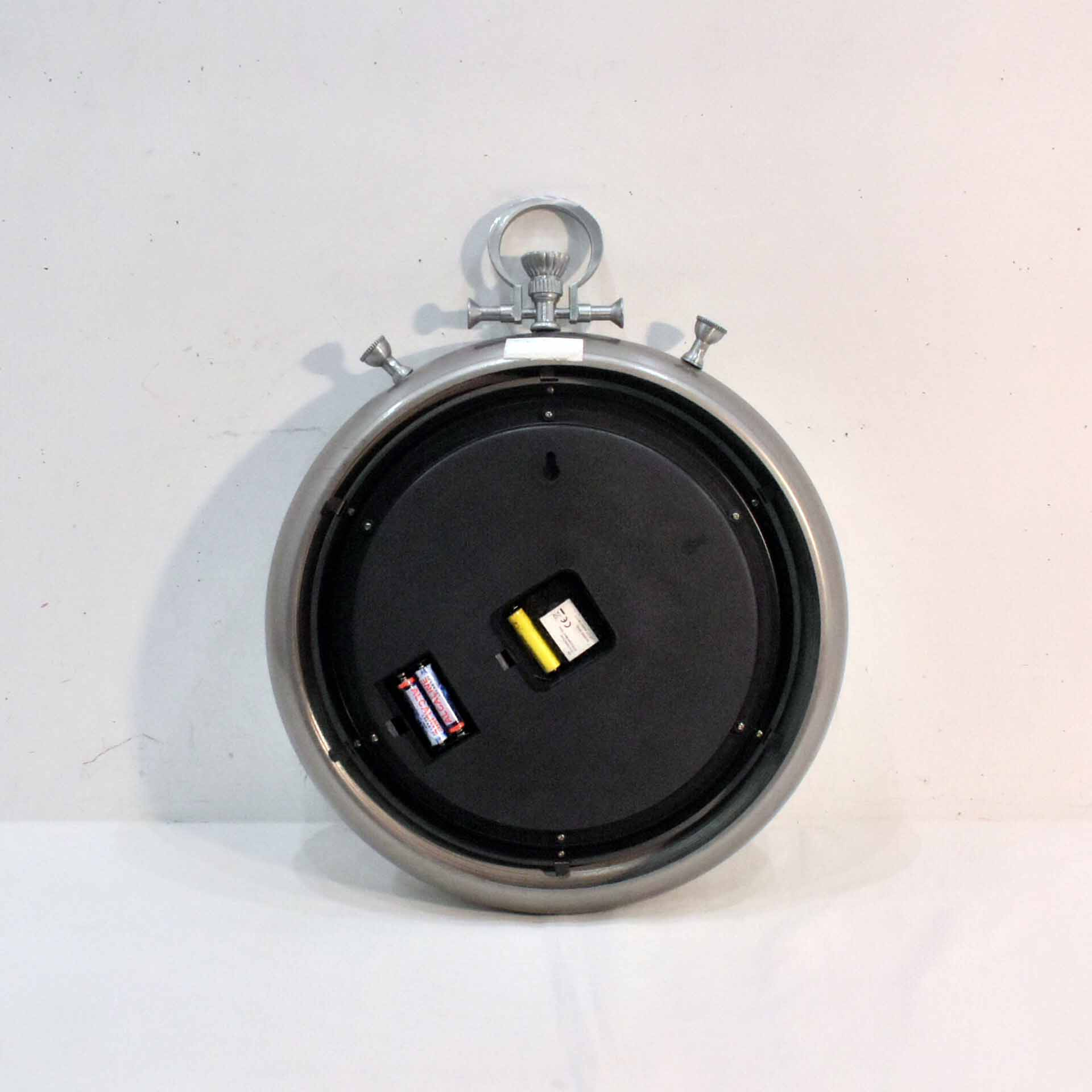 Voir photo 3 de Horloge à Gousset Murale - Acier & Verre Horloge à Gousset Murale - Acier & Verre Bon état reconditionné photo 3