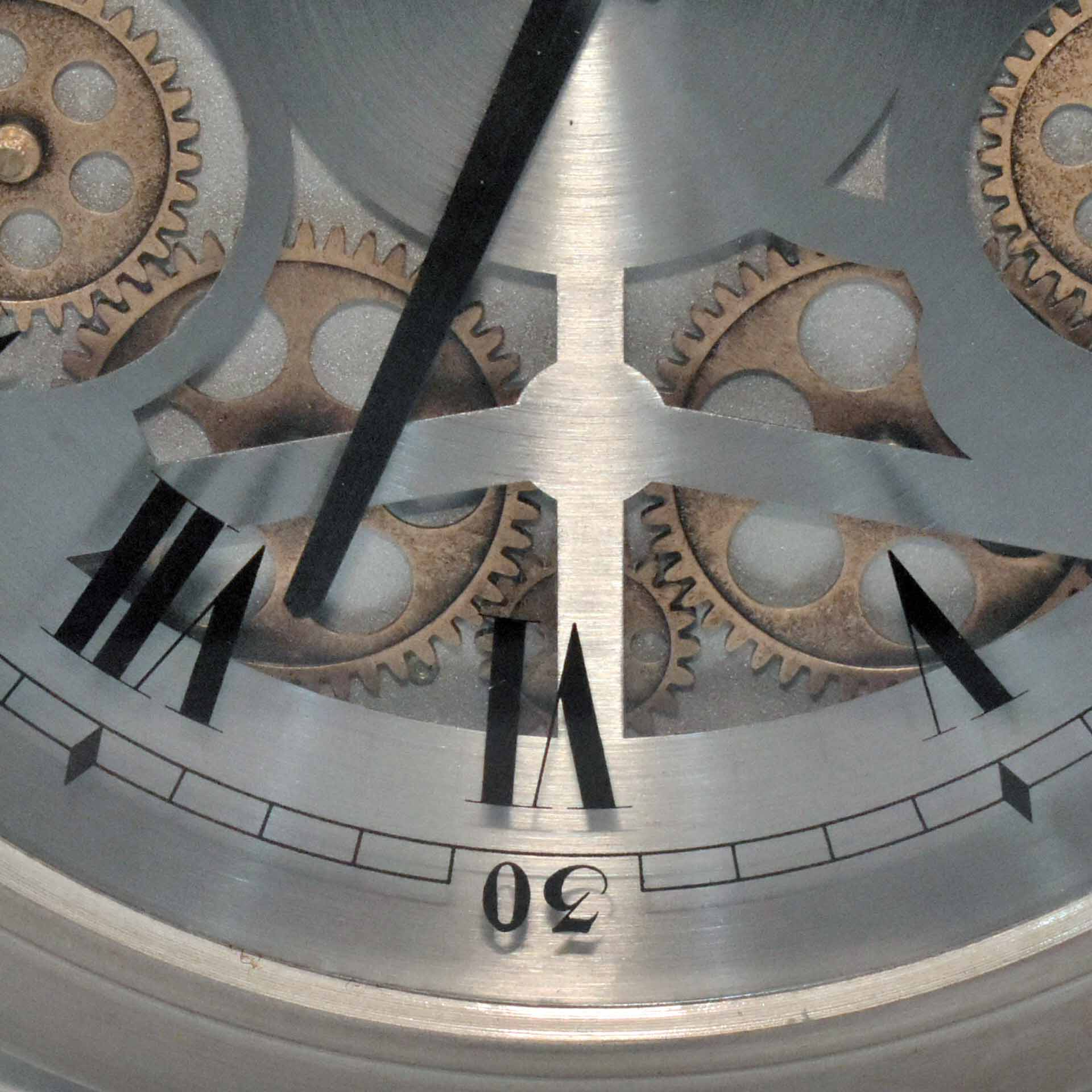 Voir photo 9 de Horloge à Gousset Murale - Acier & Verre Horloge à Gousset Murale - Acier & Verre Bon état reconditionné photo 9