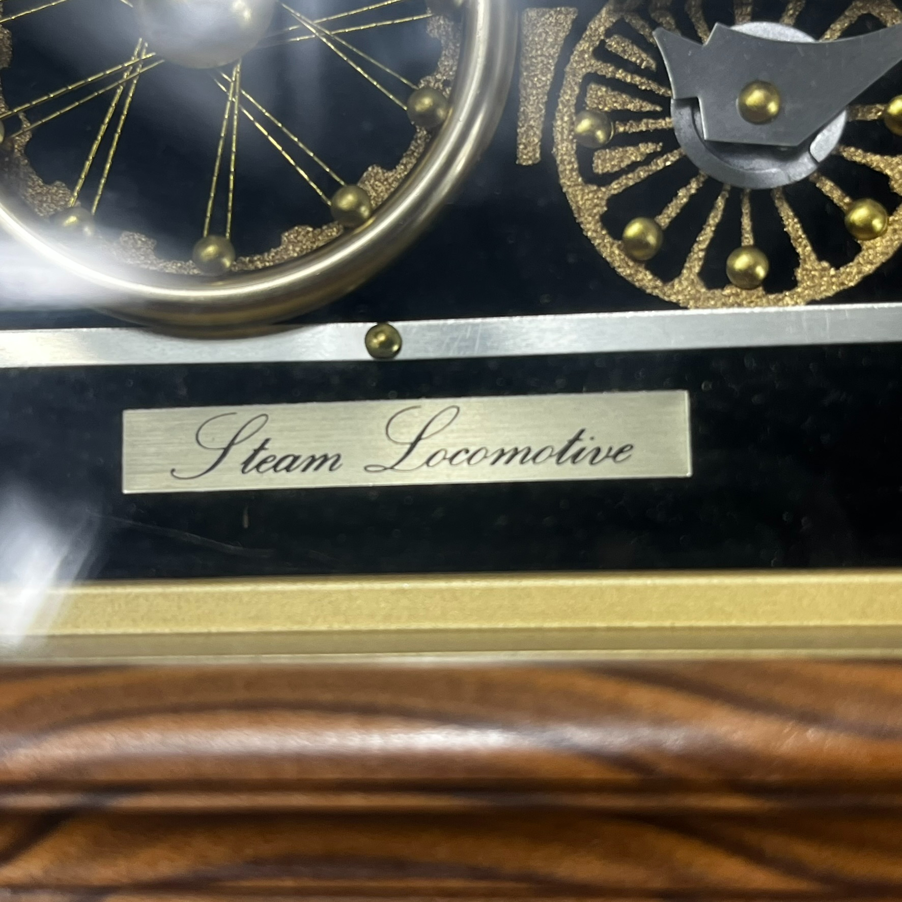 Voir photo 3 de Horloge à quartz "Steam locomotive " Horloge à quartz "Steam locomotive " reconditionné photo 3