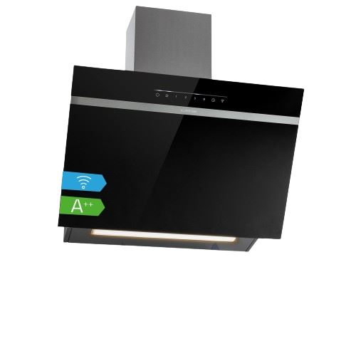 Hotte d'Aspiration Klarstein Ava 60 cm - Murale, WiFi, Classe A++, 515 m³/h, Commande Tactile, Noir État correct N/A reconditionné disponible sur Fnac
