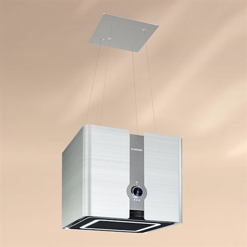 Hotte d'îlot - Klarstein Futurelight Smart - recyclage d'air - 420 m³/h - LED - Contrôle via app État correct N/A reconditionné disponible sur Fnac