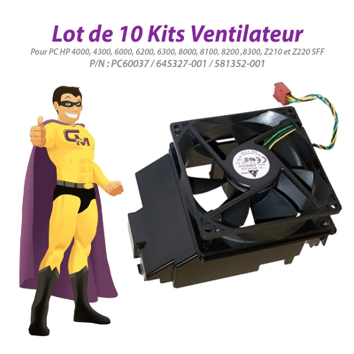 Hp 581352-001 90mm État correct - 69,95 € Hp 581352-001 90mm État correct Hewlett-Packard reconditionné disponible sur Rue du Commerce Seconde Vie