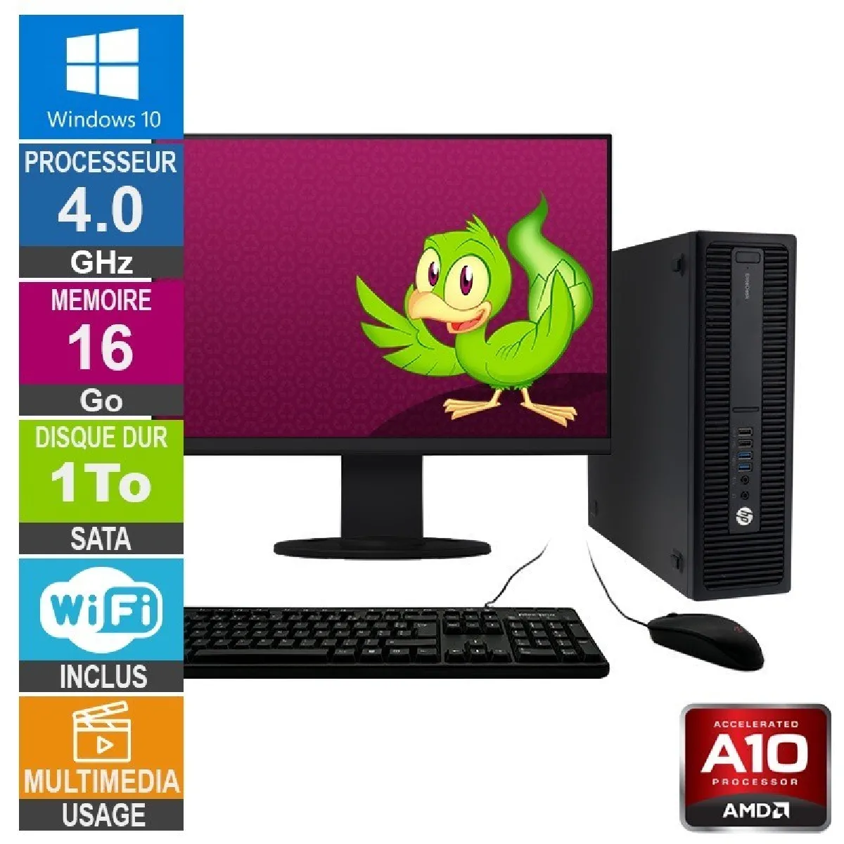 Acheter HP 705 G2 SFF - A10-8750B - 16Go/1To - Windows 10 Reconditionné - 264,52 € HP 705 G2 SFF - A10-8750B - 16Go/1To - Windows 10 Reconditionné Hewlett-Packard reconditionné disponible sur Rue du Commerce Seconde Vie