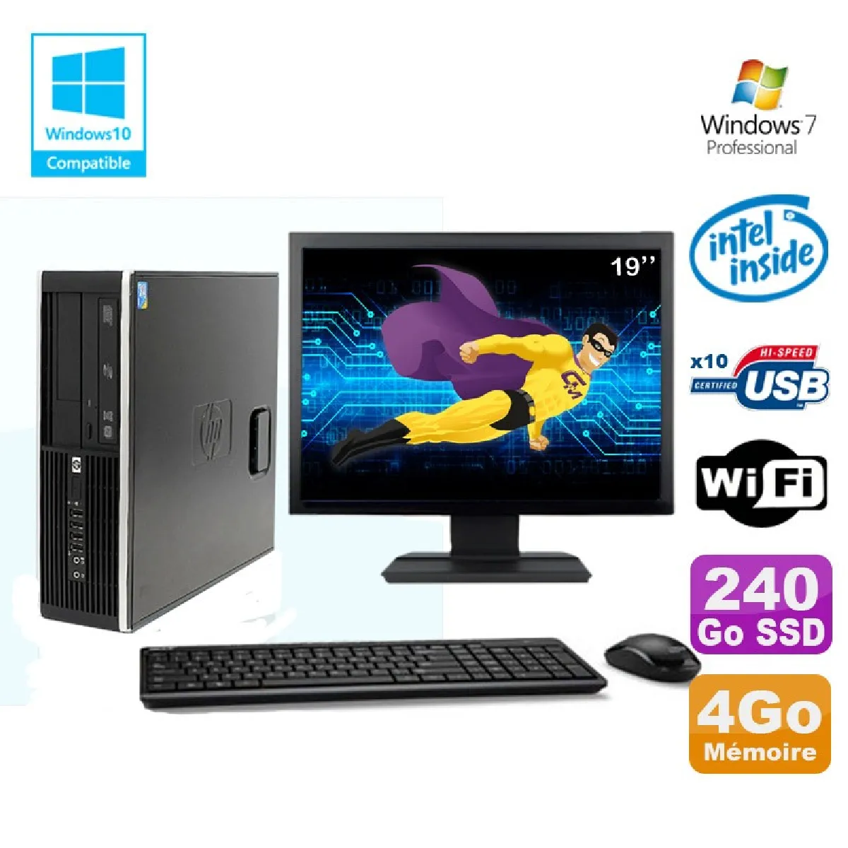 HP 8100 SFF Ecran 19" État correct - 334,50 € HP 8100 SFF Ecran 19" État correct Hewlett-Packard reconditionné disponible sur Rue du Commerce Seconde Vie | Dero