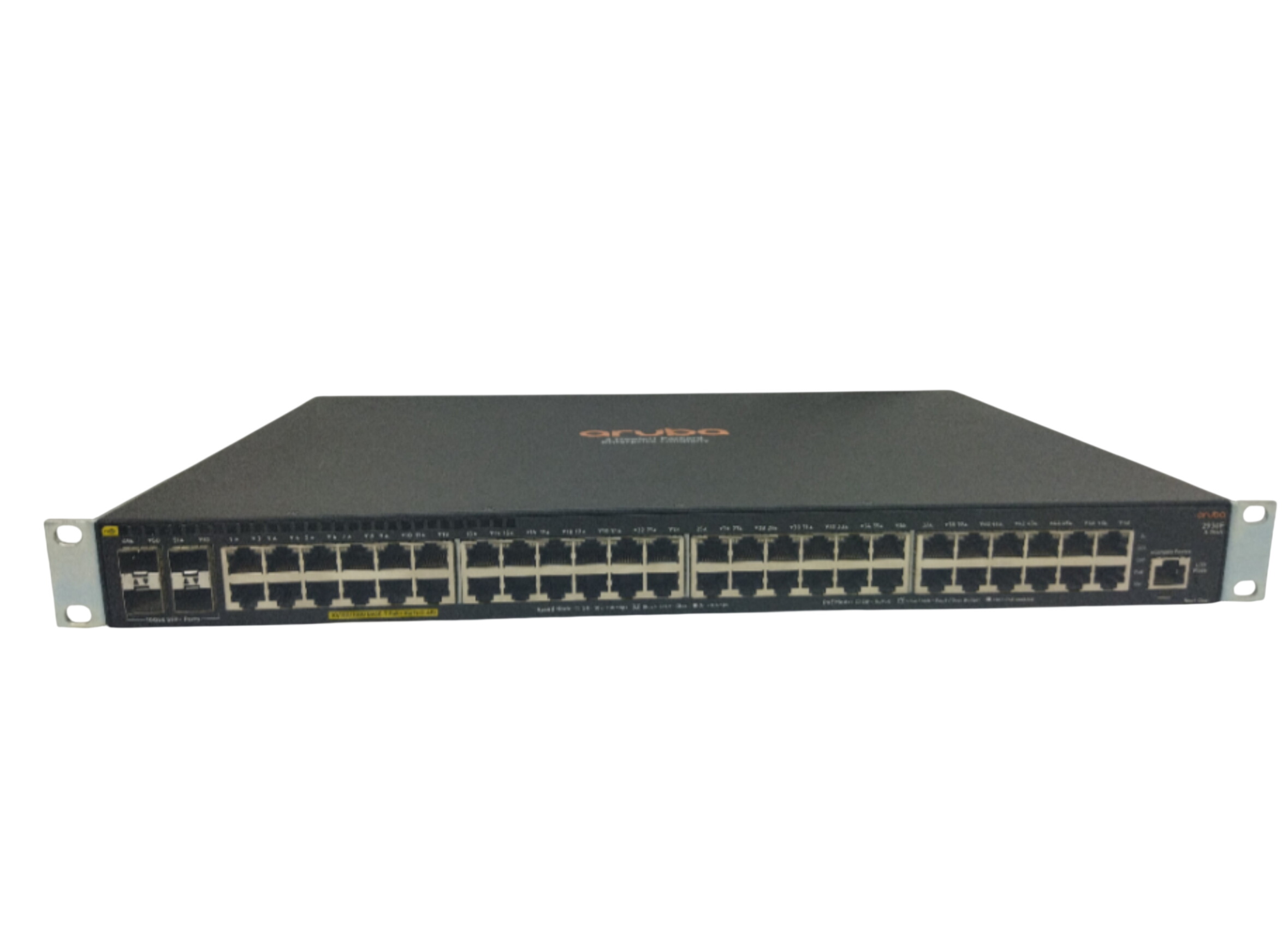HP Aruba 2930F 48G PoE+ 4SFP+ - commutateur (switch) - 48 ports très bon état - 575,00 € HP Aruba 2930F 48G PoE+ 4SFP+ - commutateur (switch) - 48 ports très bon état reconditionné disponible sur Label Emmaüs