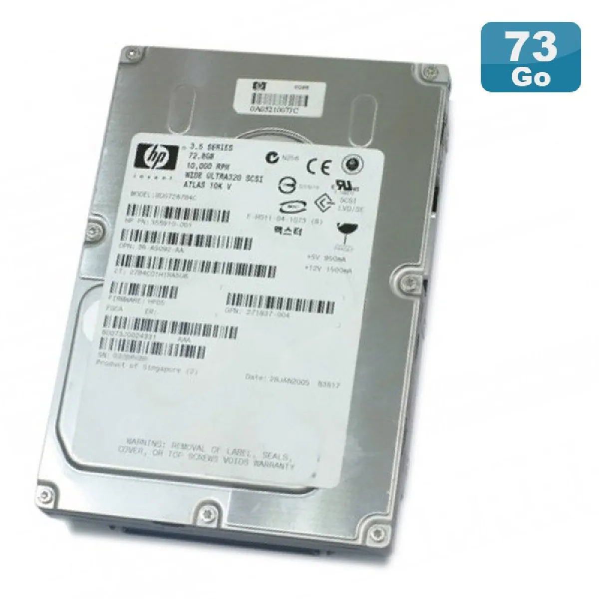 Acheter Hp ATLAS BD07287B4C 73Go 3.5"" État correct - 29,95 € Hp ATLAS BD07287B4C 73Go 3.5"" État correct Hewlett-Packard reconditionné disponible sur Rue du Commerce Seconde Vie