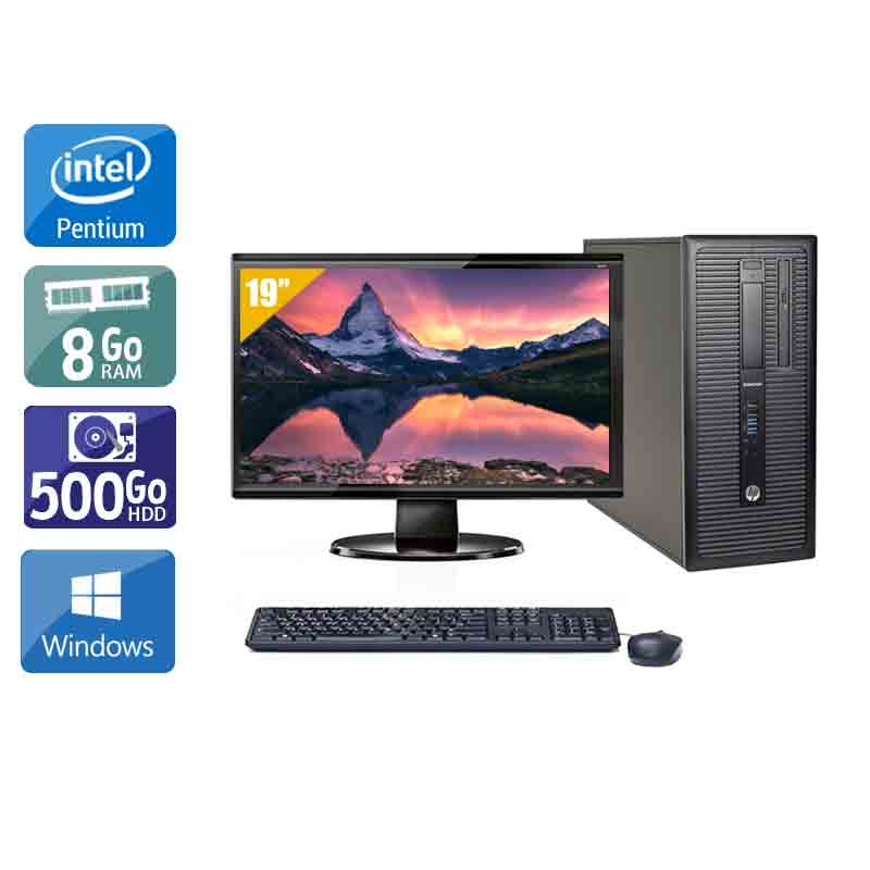 HP Compaq 280 G1 Tower Pentium G Dual Core + Écran - 19'' 8Go RAM 500Go HDD Windows 10 Bon étatOccasion certifiée reconditionnée Bon état reconditionné disponible sur Kiatoo | Dero