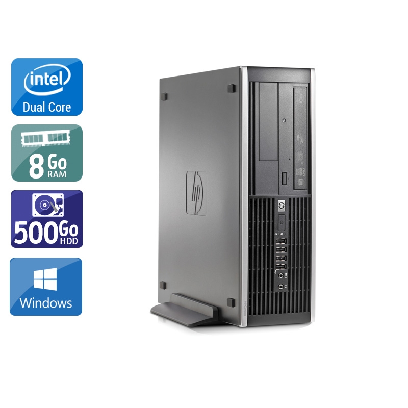 HP Compaq Elite 8000 SFF Dual Core - 8Go RAM 500Go HDD Windows 10 État correctOccasion certifiée reconditionnée Bon état reconditionné disponible sur Kiatoo