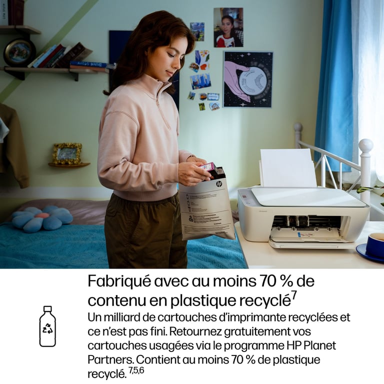 HP DeskJet 2922 Sans fil All-in-One Couleur Imprimante - Excellent état Parfait état Hewlett-Packard reconditionné photo 3 | Dero