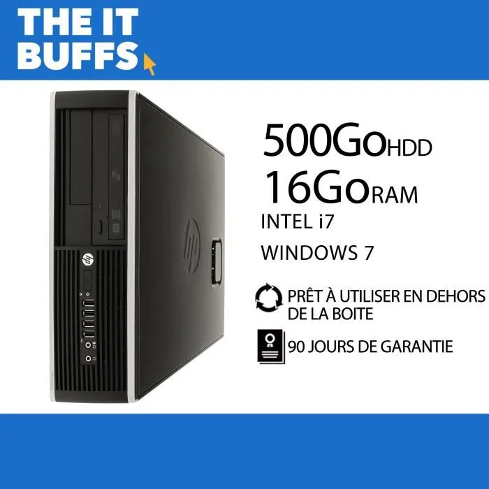 HP Elite 8200 I7 16Go RAM 500Go HDD Windows 7 Ordinateur de bureau Reconditionné - 369,00 € HP Elite 8200 I7 16Go RAM 500Go HDD Windows 7 Ordinateur de bureau Reconditionné Hewlett-Packard reconditionné disponible sur Cdiscount Seconde Vie