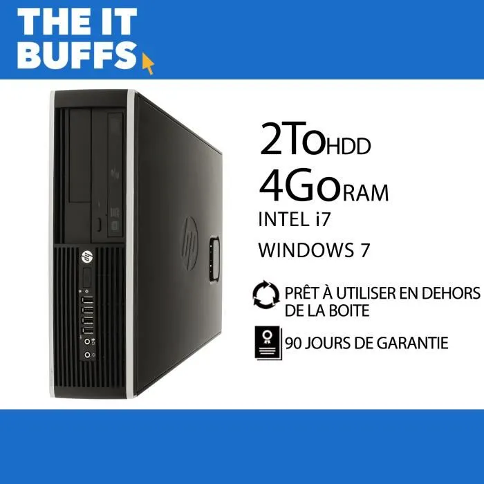 HP Elite 8200 I7 4Go RAM 2To HDD Windows 7 Ordinateur de bureau Reconditionné - 369,00 € HP Elite 8200 I7 4Go RAM 2To HDD Windows 7 Ordinateur de bureau Reconditionné Hewlett-Packard reconditionné disponible sur Cdiscount Seconde Vie