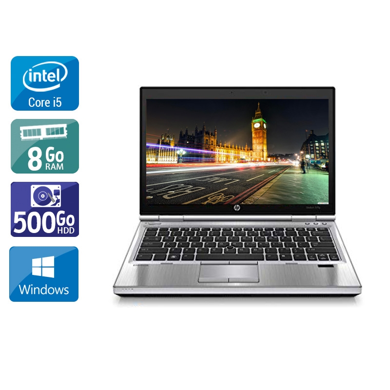 HP EliteBook 2570p 12,5'' i5 - 8Go RAM 500Go HDD Windows 10  Bon étatOccasion certifiée reconditionnée Bon état reconditionné disponible sur Kiatoo