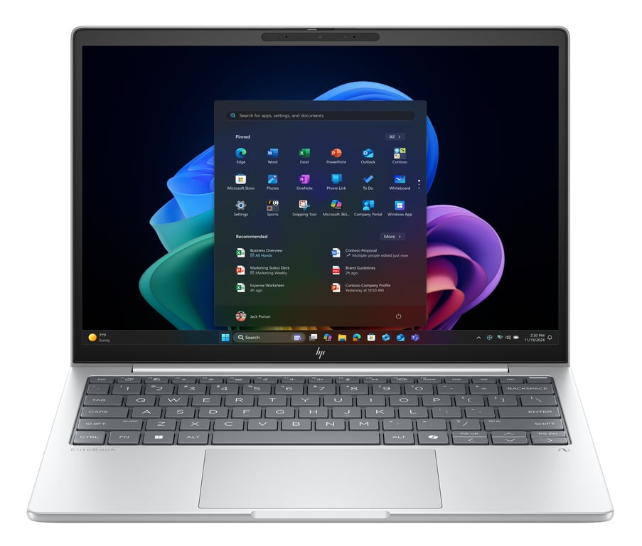 HP EliteBook 8 G1a Next Gen AI Wolf Pro Security Edition Copilot+ PC AMD Ryzen AI 7 350 Ordinateur portable 33,8 cm (13.3 ) WUXGA 32 Go LPDDR5x-SDRAM 1 To SSD Wi-Fi 7 (802.11be) Windows 11 Pro Argent - Très bon état Très bon état Hewlett-Packard reconditionné disponible sur Pixmania