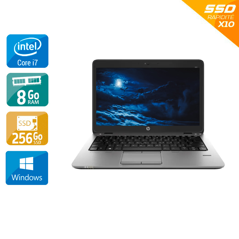 HP EliteBook 820 G1 12,5'' i7 - 8Go RAM 256Go SSD Windows 10 - Etat du Produit : État correct État correctOccasion certifiée reconditionnée Bon état reconditionné disponible sur Kiatoo