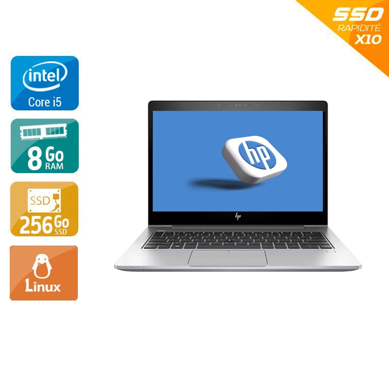HP EliteBook 830 G7 13,3'' i5 Gen 10 - 8Go RAM 256Go SSD Linux État correctOccasion certifiée reconditionnée Bon état reconditionné disponible sur Kiatoo