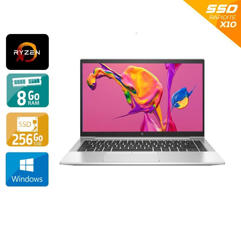 HP EliteBook 845 G7 14'' Ryzen 5 Pro - 8Go RAM 256Go SSD Windows 11 - Etat du Produit : État correct État correctOccasion certifiée reconditionnée Bon état reconditionné disponible sur Kiatoo