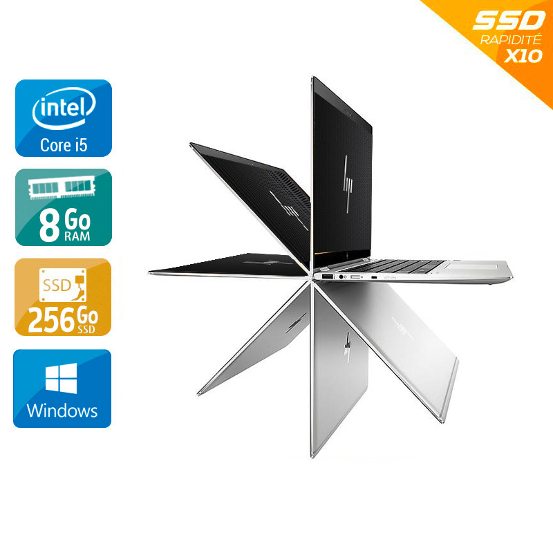 HP EliteBook X360 1030 G3 13,3'' i5 Gen 8 8Go RAM 256Go SSD Windows 11 - Etat du Produit : Bon état Bon étatOccasion certifiée reconditionnée Bon état reconditionné disponible sur Kiatoo