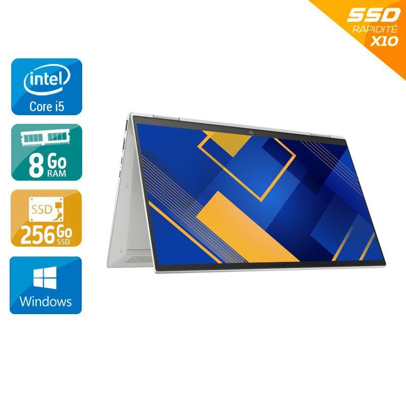 HP EliteBook X360 1030 G8 NOTEBOOK PC 13'' i5 Gen 11 - 8Go RAM 256Go SSD Windows 11 État correctOccasion certifiée reconditionnée Bon état reconditionné disponible sur Kiatoo