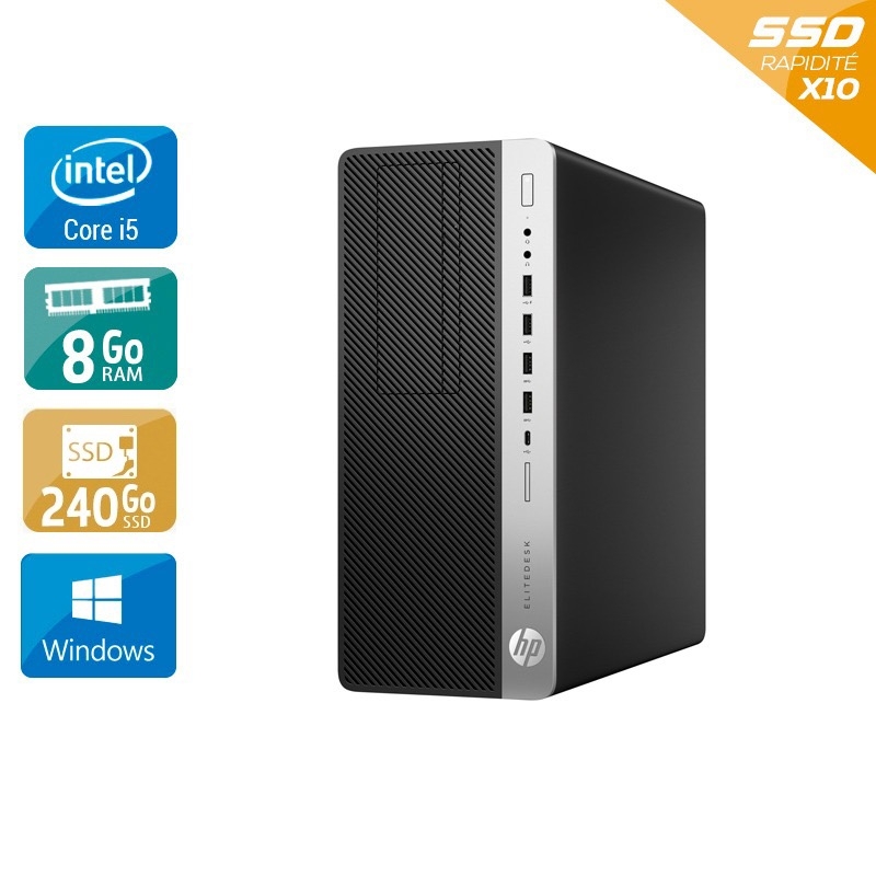 HP EliteDesk 800 G3 Tower i5 Gen 6 - 8Go RAM 240Go SSD Windows 10 - Etat du Produit : État correct État correctOccasion certifiée reconditionnée Bon état - 165,83 € HP EliteDesk 800 G3 Tower i5 Gen 6 - 8Go RAM 240Go SSD Windows 10 - Etat du Produit : État correct État correctOccasion certifiée reconditionnée Bon état reconditionné disponible sur Kiatoo