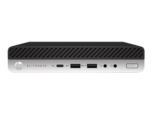 HP EliteDesk 800 G5 - Mini bureau - Core i5 9500 / 3 GHz - vPro - RAM 8 Go - SSD 256 Go - NVMe, TLC - UHD Graphics 630 - GigE - LAN sans fil: Bluetooth 5.0, 802.11a/b/g/n/ac/ax - Win 10 Pro 64 bits - moniteur : aucun - clavier : Français État correct Hewlett-Packard reconditionné disponible sur Fnac