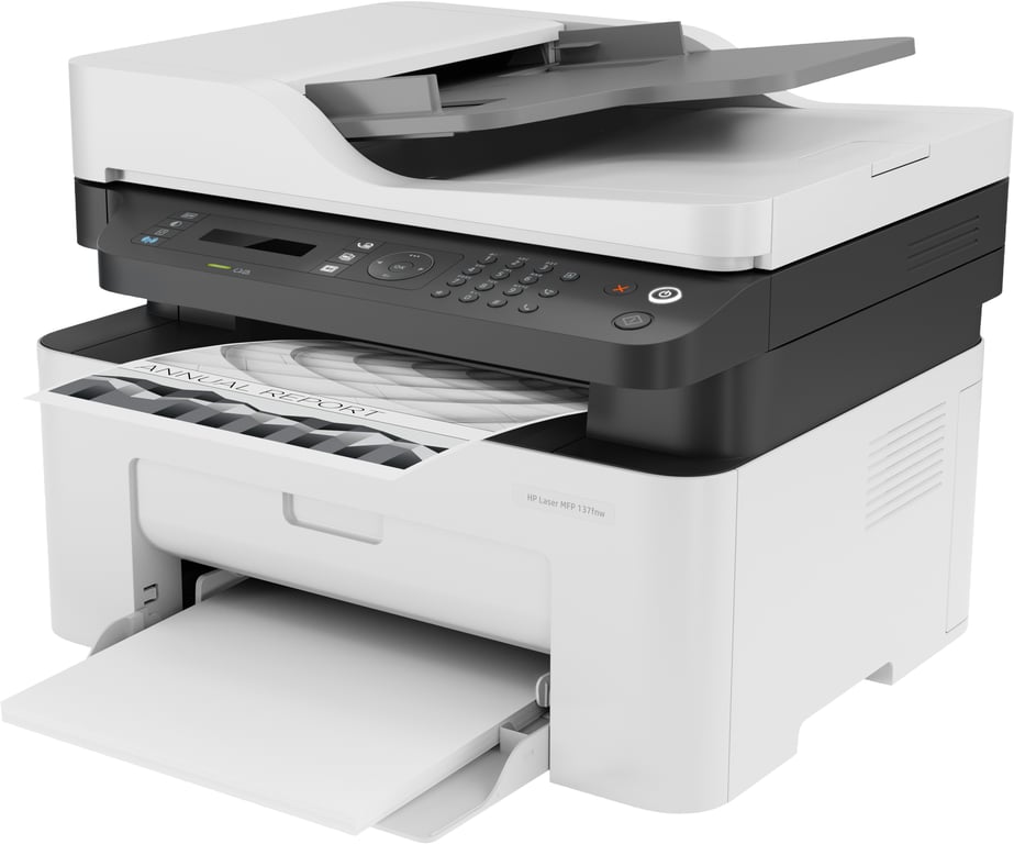 HP Laser Imprimante multifonction 137fnw - Excellent état Parfait état Hewlett-Packard reconditionné photo 2 | Dero