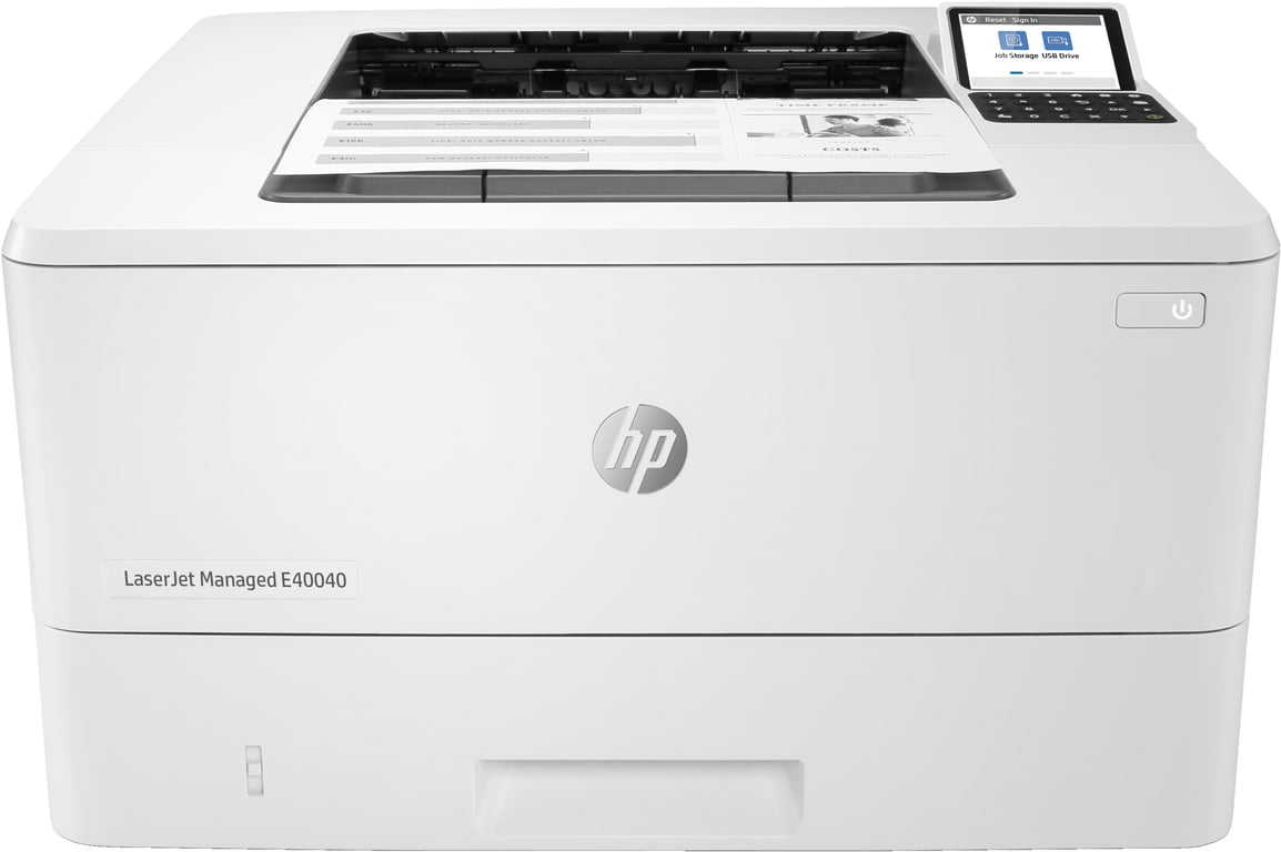 HP LaserJet Managed E40040dn, Imprimer, Taille compacte, Éco-énergétique, Sécurité renforcée, Impression recto-verso, Impression USB en façade - Excellent état Parfait état Hewlett-Packard reconditionné disponible sur Pixmania