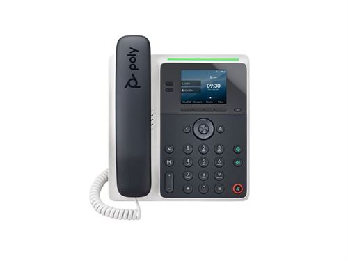 HP Poly Edge E100 - Téléphone VoIP avec ID d'appelant/appel en instance - (conférence) à trois capacité d'appel - SIP, SDP - bleu nuit, blanc État correct reconditionné disponible sur Fnac