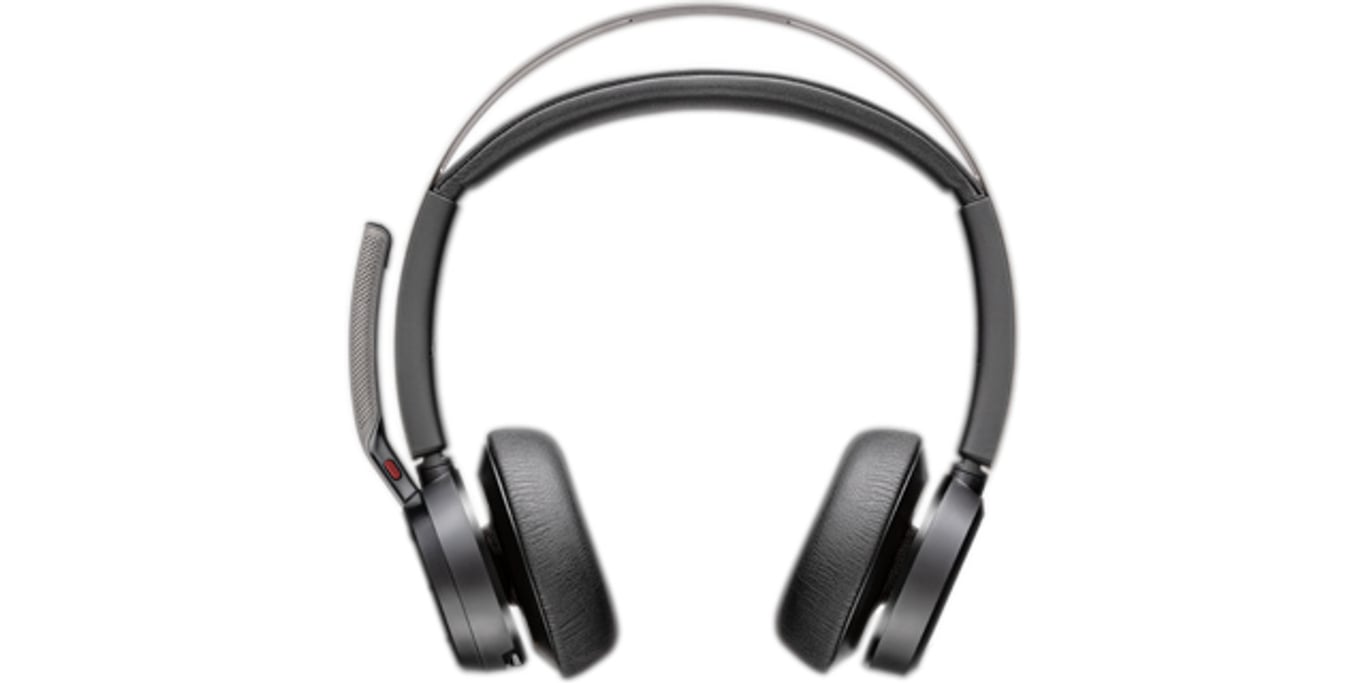 HP Poly Micro-casque Poly Voyager Focus 2 USB-C-C certifié Microsoft Teams + adaptateur USB-C/A +base de chargement - Excellent état Parfait état Polycom reconditionné disponible sur Pixmania