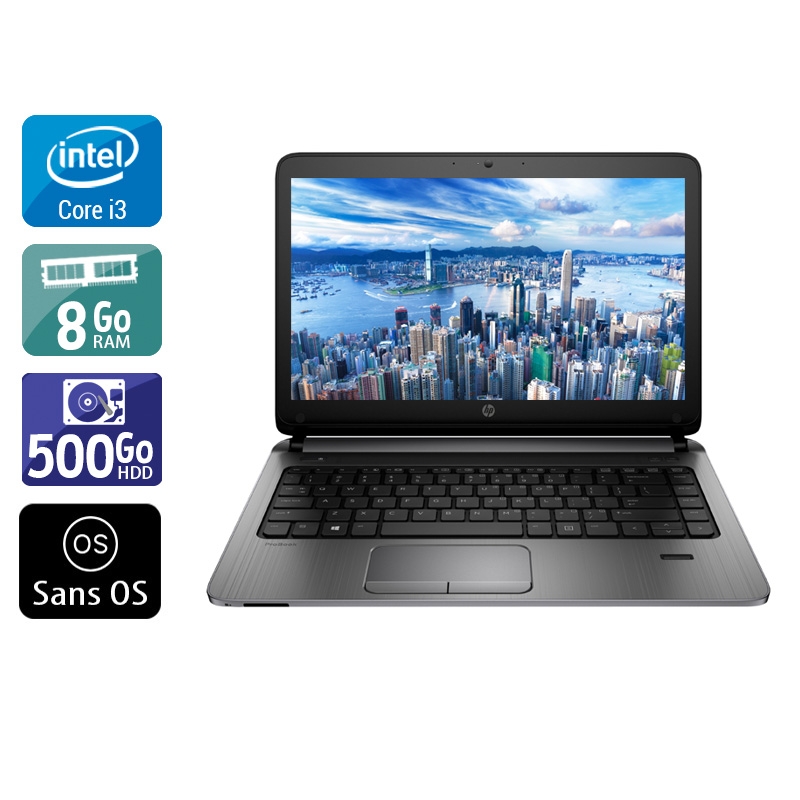 HP ProBook 430 G2 13,3'' i3 - 8Go RAM 500Go HDD Sans OS État correctOccasion certifiée reconditionnée Bon état reconditionné disponible sur Kiatoo