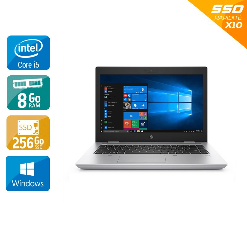 HP ProBook 640 G5 14'' i5 Gen 8 - 8Go RAM 256Go SSD Windows 10 État correctOccasion certifiée reconditionnée Bon état reconditionné disponible sur Kiatoo