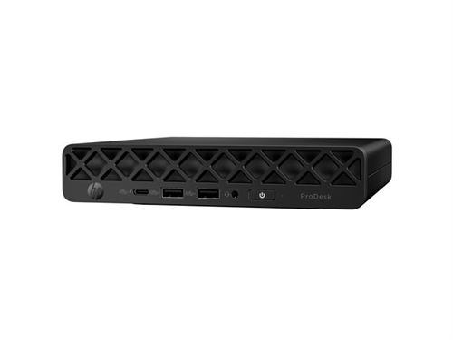 HP ProDesk 4 G1i AI - AI PC - mini Core Ultra 7 265T / jusqu'à 5.3 GHz - RAM 32 Go - SSD 1 To - NVMe - Intel Graphics - Gigabit Ethernet, IEEE 802.11ax (Wi-Fi 6E), Bluetooth 5.3 - Win 11 Pro - moniteur : aucun - clavier : Français - noir Jack - Smart Bu État correct N/A reconditionné disponible sur Fnac