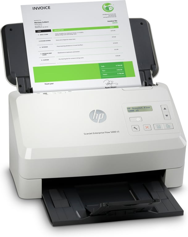 Voir photo 2 de HP Scanjet Enterprise Flow 5000 s5 Alimentation feuille à feuille de scanner 600 x 600 DPI A4 Blanc - Excellent état | Dero HP Scanjet Enterprise Flow 5000 s5 Alimentation feuille à feuille de scanner 600 x 600 DPI A4 Blanc - Excellent état Parfait état Hewlett-Packard reconditionné photo 2 | Dero