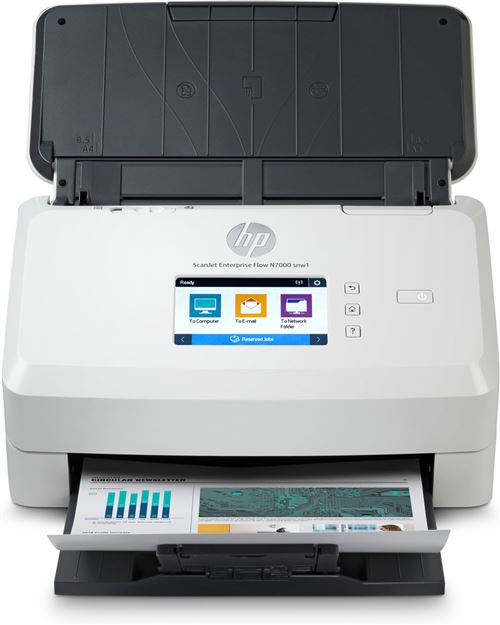 HP Scanjet Enterprise Flow N7000 Alimentation papier de scanner 600 x 600 DPI A4 Blanc État correct - 691,69 € HP Scanjet Enterprise Flow N7000 Alimentation papier de scanner 600 x 600 DPI A4 Blanc État correct N/A reconditionné disponible sur Fnac