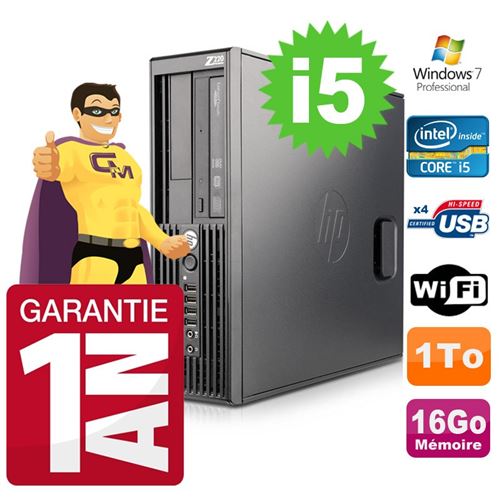 Hp workstation z220 sff core i5-3470 3.2ghz 16go disque 1to graveur w7 pro wifi État correct Hewlett-Packard reconditionné disponible sur Fnac
