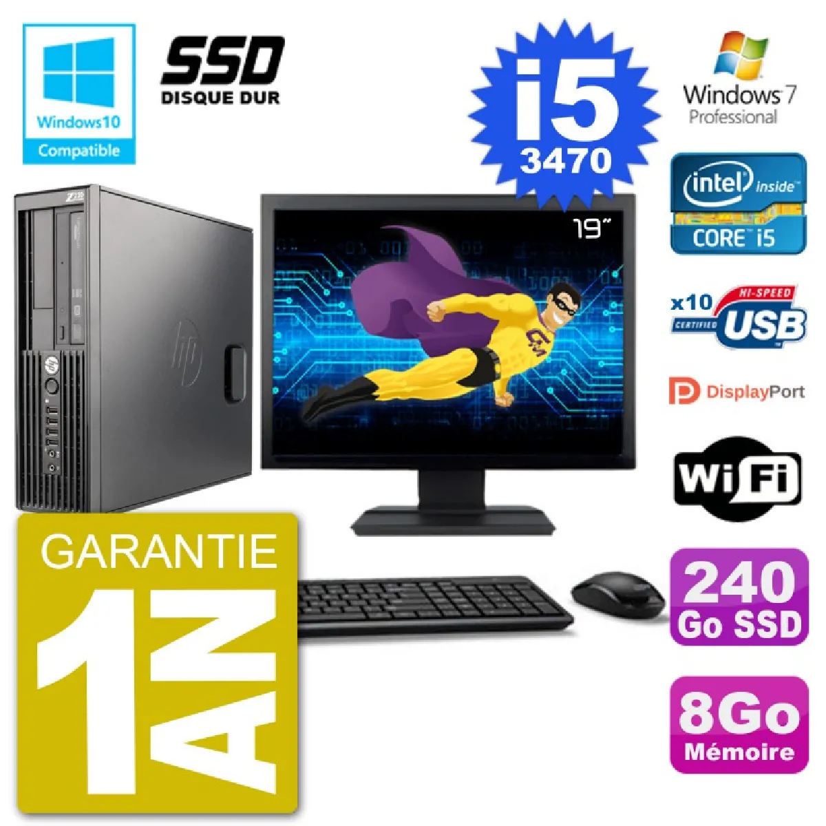 HP WorkStation Z220 SFF État correct - 429,50 € HP WorkStation Z220 SFF État correct Hewlett-Packard reconditionné disponible sur Rue du Commerce Seconde Vie