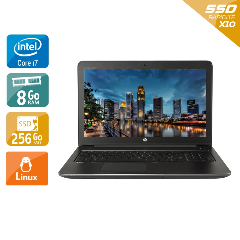 HP ZBook 15 G3 15,6'' i7 Gen 6 - 8Go RAM 256Go SSD Linux État correctOccasion certifiée reconditionnée Bon état reconditionné disponible sur Kiatoo