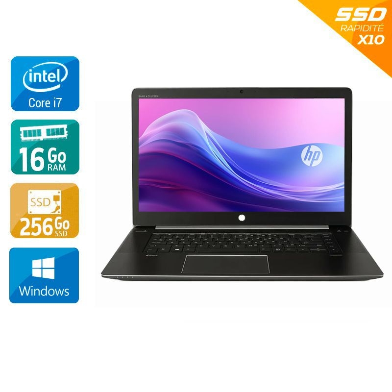 HP ZBook 15U G3 15,6'' i7 Gen 6 - 16Go RAM 256Go SSD Windows 10 État correctOccasion certifiée reconditionnée Bon état reconditionné disponible sur Kiatoo