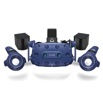 HTC VIVE Pro Eye Casque de visualisation dédié Noir, Bleu - Très bon état Très bon état HTC reconditionné disponible sur Pixmania