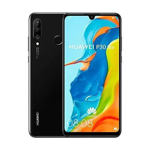 Huawei P30 lite 128 Go Noir minuit Bon état reconditionné disponible sur Rakuten