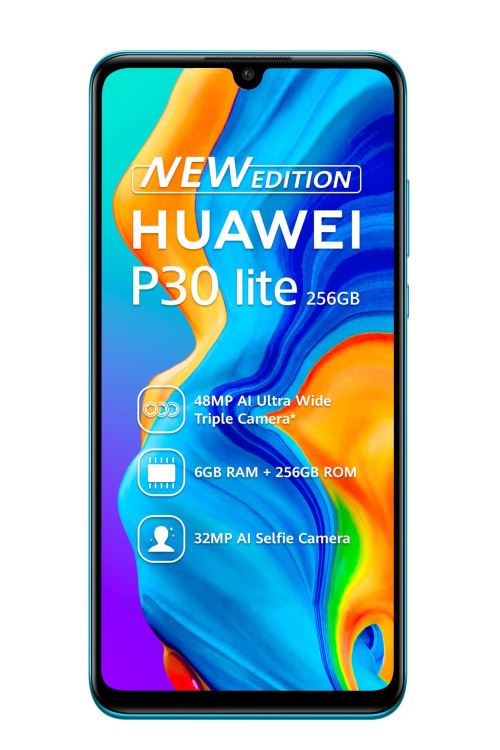 Huawei P30 Lite XL - 4G smartphone - double SIM - RAM 6 Go / Mémoire interne 256 Go - microSD slot - Écran LCD - 6.15"" - 2312 x 1080 pixels - 3 x caméras arrière 48 MP, 8 MP, 2 MP - front camera 32 MP - bleu paon État correct Huawei reconditionné disponible sur Fnac