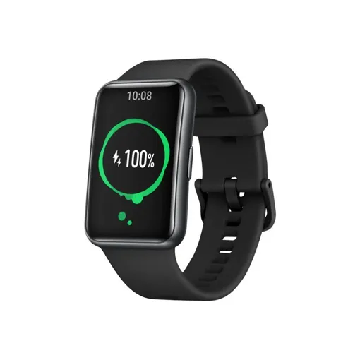 Huawei Watch Fit new - Noir - Montre connectée avec bracelet - silicone - noir graphite - taille du poignet : 130-210 mm - affichage 1.64" - 4 Go - Bluetooth - 21 g Bon état reconditionné disponible sur Rakuten