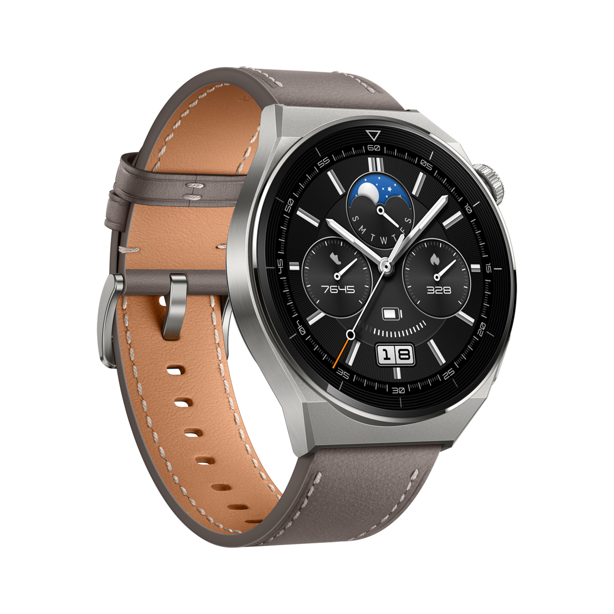 Huawei WATCH GT 3 Pro 3,63 cm (1.43 ) AMOLED 46 mm Numérique 466 x 466 pixels Écran tactile 4G Titane GPS (satellite) - Bon état Bon état Huawei reconditionné disponible sur Pixmania