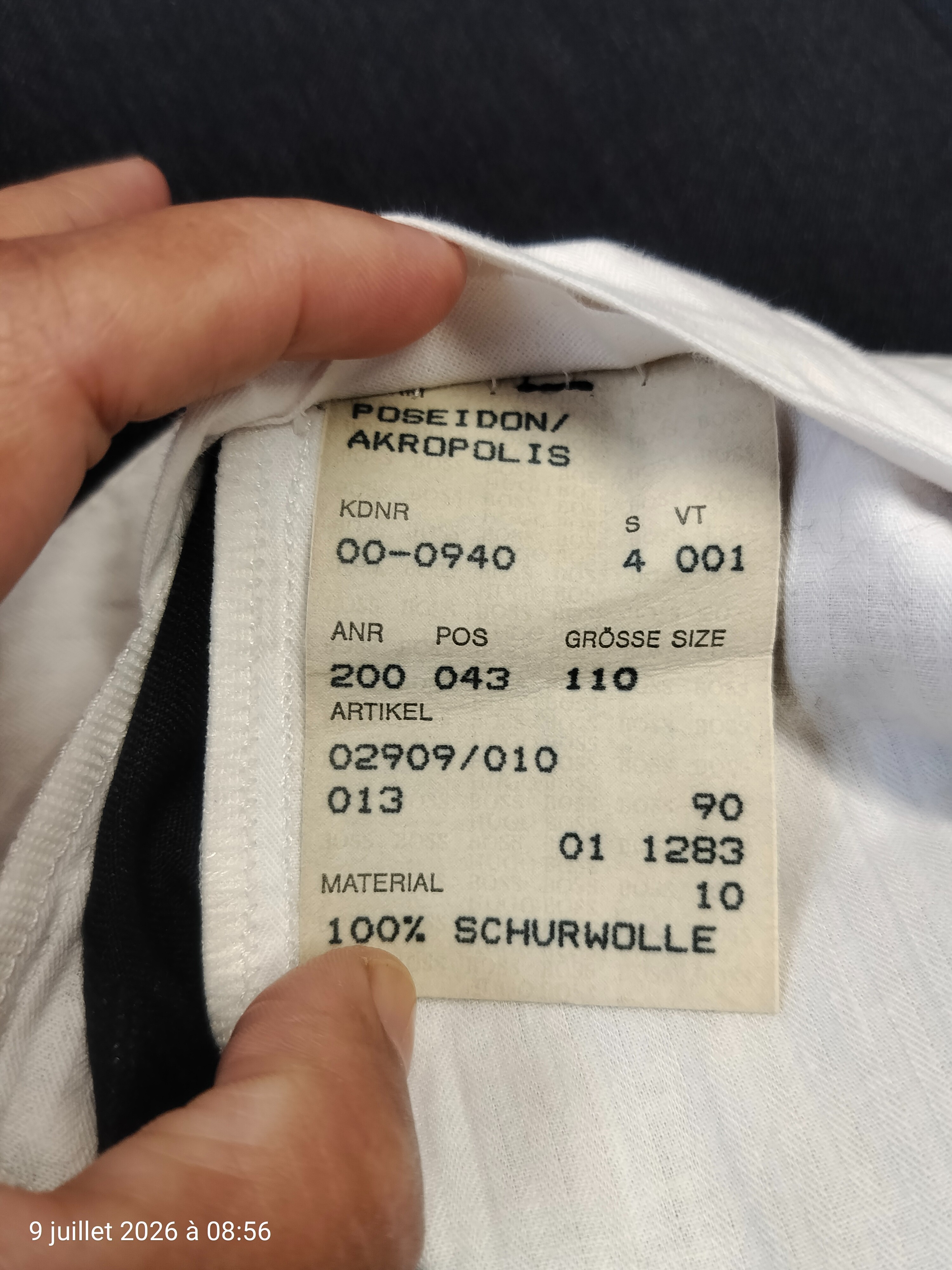 Voir photo 9 de Hugo Boss costumes HOMME Taille 50 Hugo Boss costumes HOMME Taille 50 Parfait état reconditionné photo 9